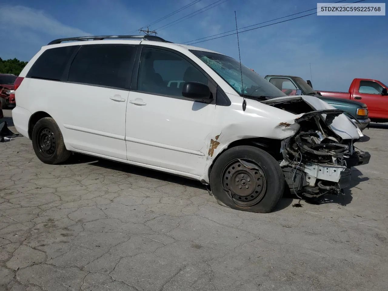 2009 Toyota Sienna Ce VIN: 5TDZK23C59S225768 Lot: 52516584