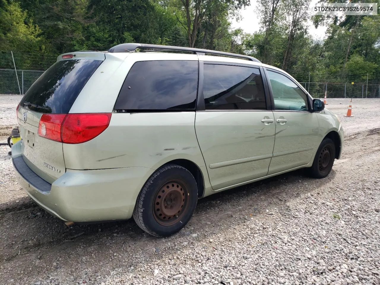 5TDZK23C39S269574 2009 Toyota Sienna Ce