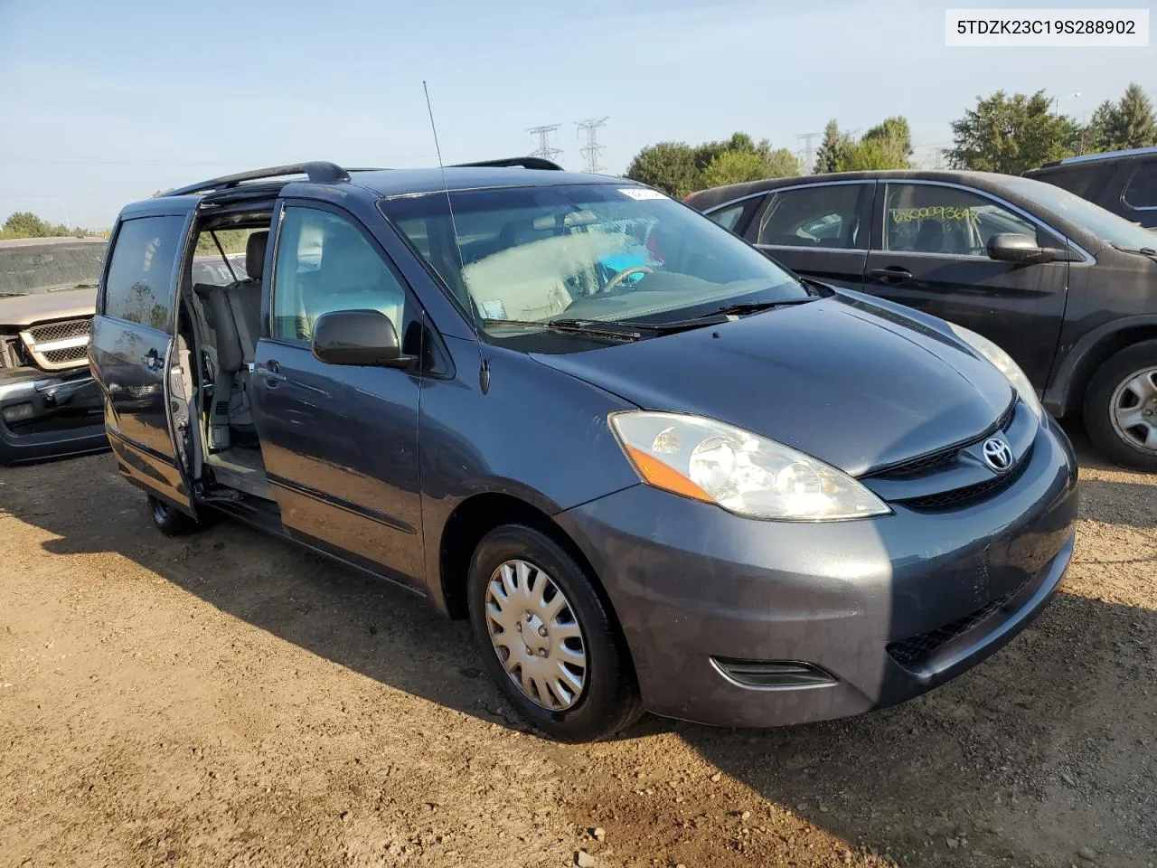 2009 Toyota Sienna Ce VIN: 5TDZK23C19S288902 Lot: 68421604