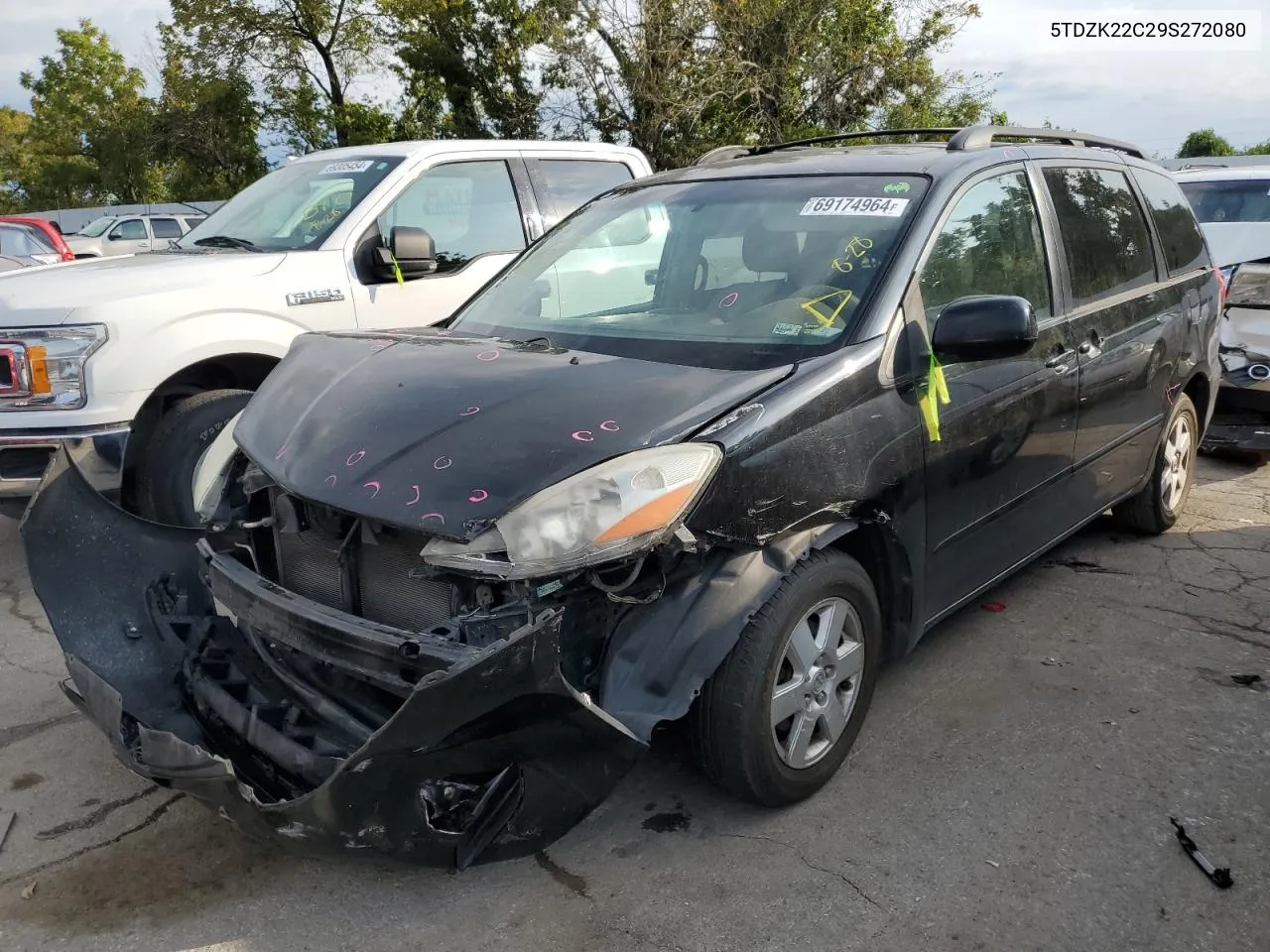 5TDZK22C29S272080 2009 Toyota Sienna Xle