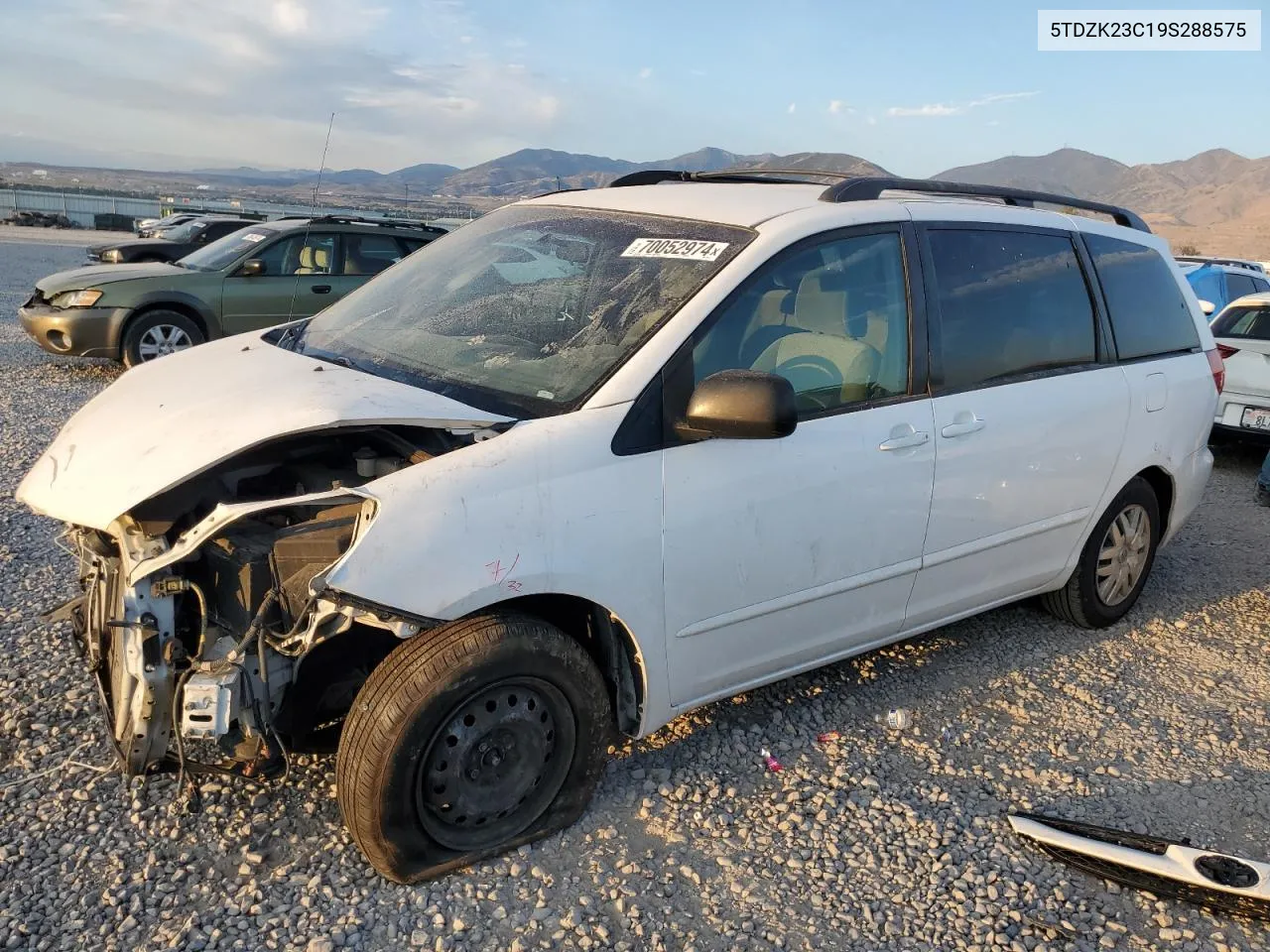 5TDZK23C19S288575 2009 Toyota Sienna Ce