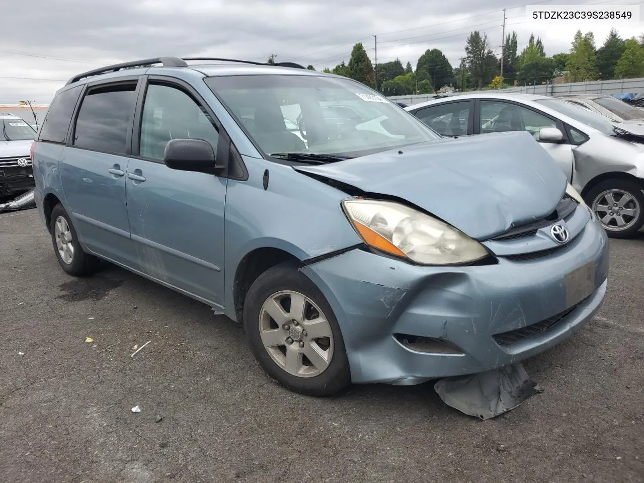 2009 Toyota Sienna Ce VIN: 5TDZK23C39S238549 Lot: 71492154