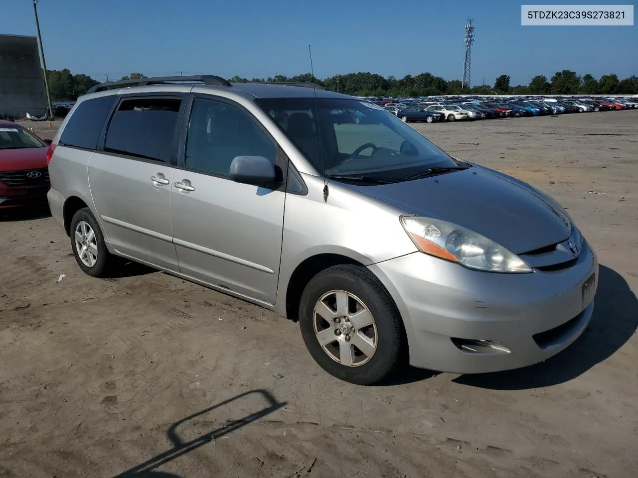 2009 Toyota Sienna Ce VIN: 5TDZK23C39S273821 Lot: 71847404