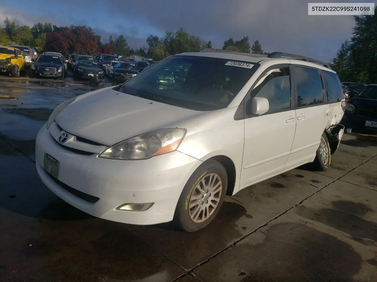 2009 Toyota Sienna Xle VIN: 5TDZK22C99S241098 Lot: 72030374