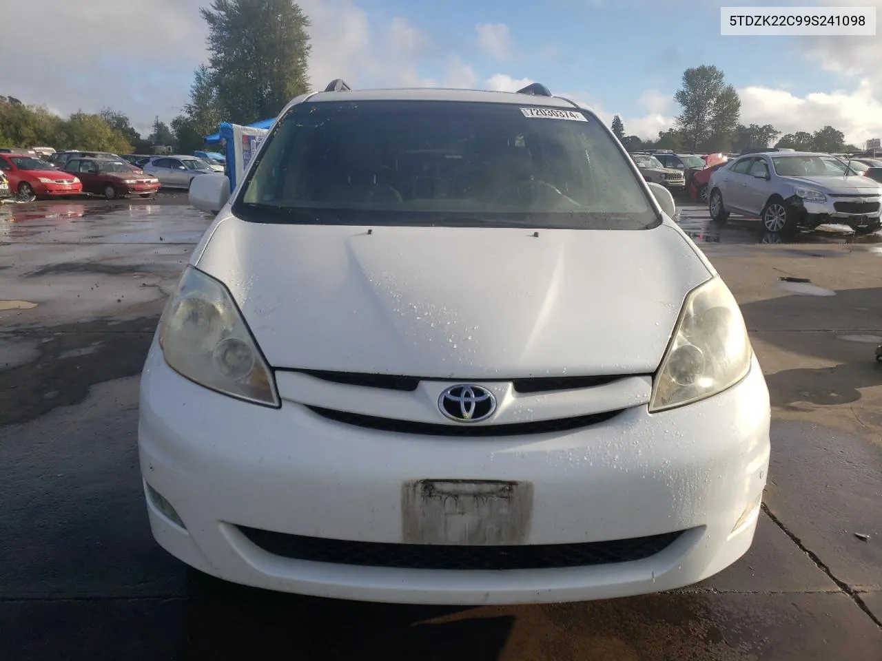 2009 Toyota Sienna Xle VIN: 5TDZK22C99S241098 Lot: 72030374