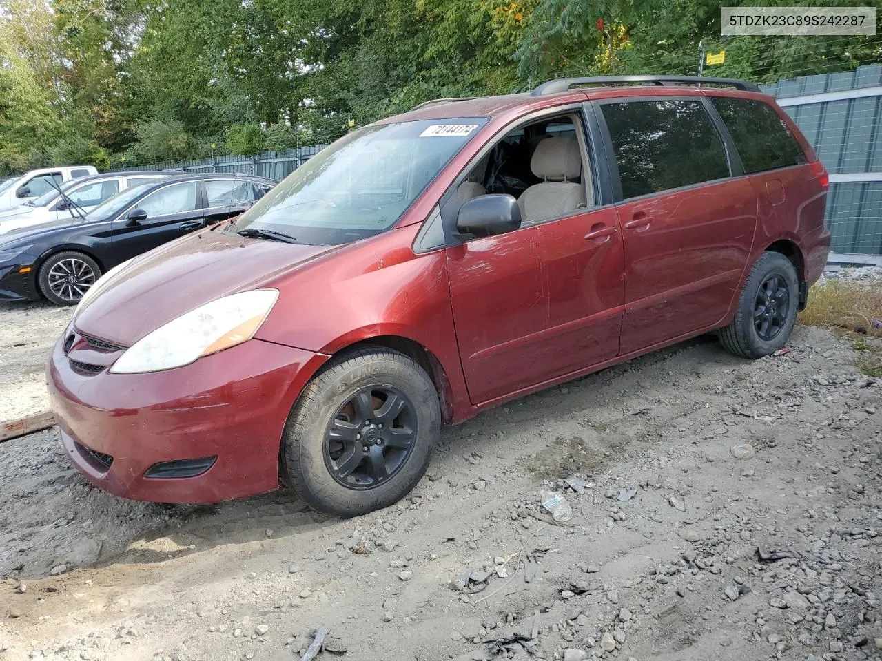 5TDZK23C89S242287 2009 Toyota Sienna Ce