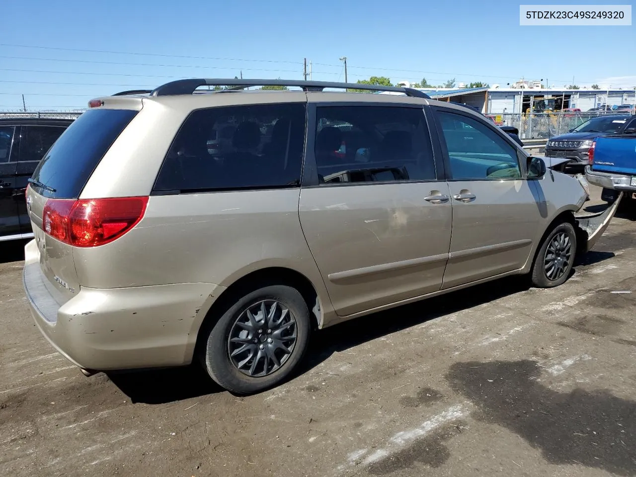 2009 Toyota Sienna Ce VIN: 5TDZK23C49S249320 Lot: 72251264