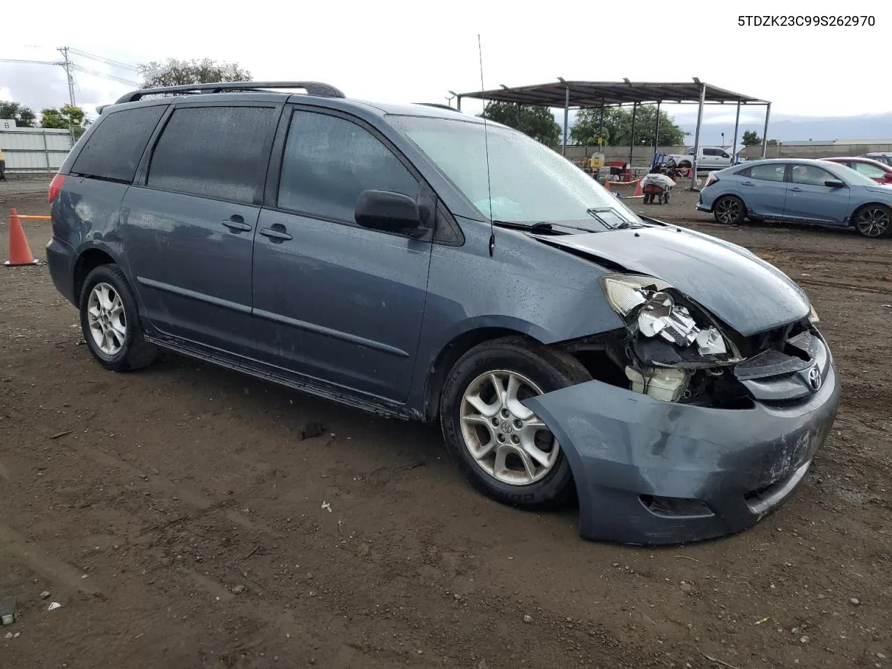 2009 Toyota Sienna Ce VIN: 5TDZK23C99S262970 Lot: 72648484