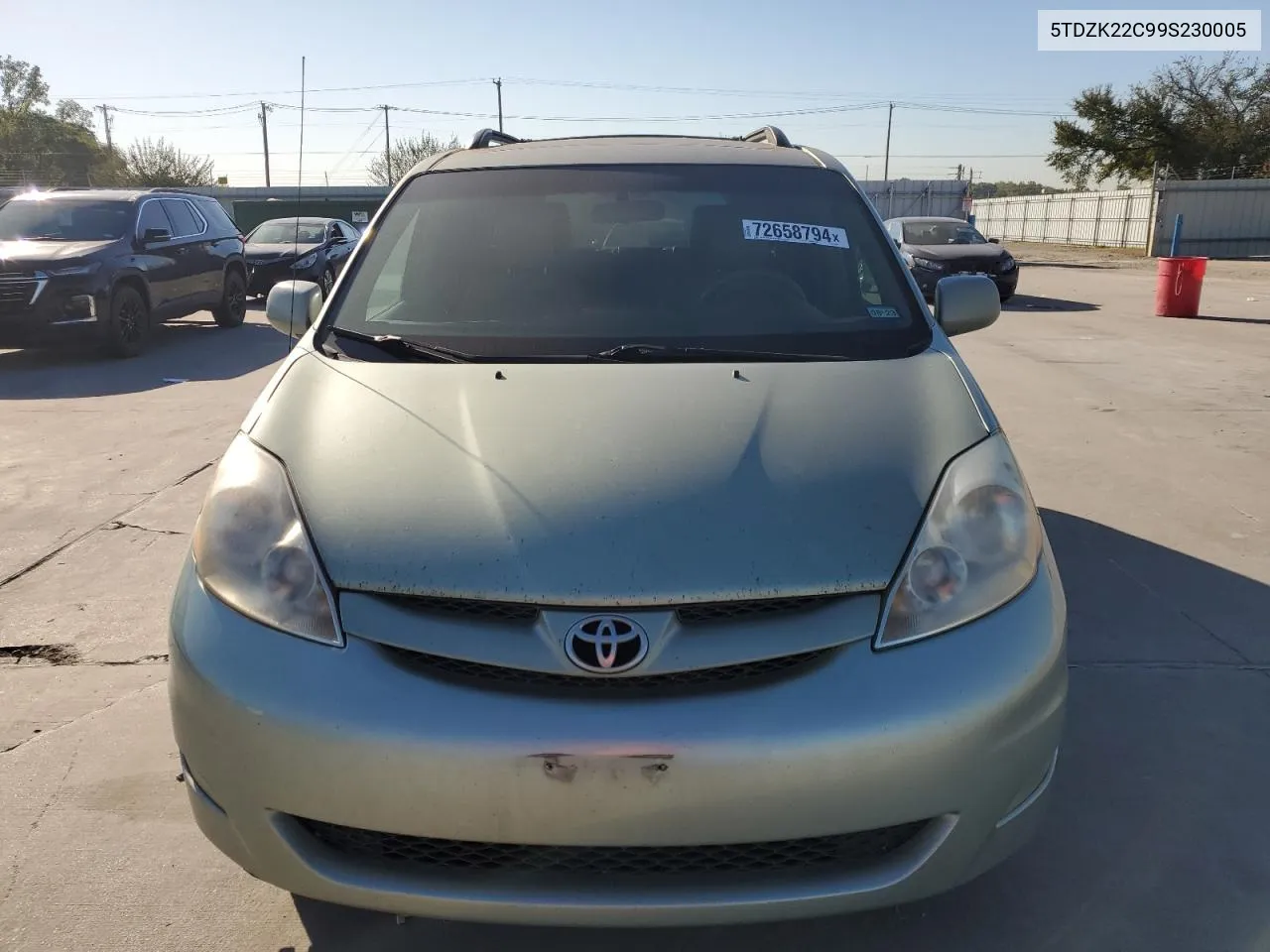 2009 Toyota Sienna Xle VIN: 5TDZK22C99S230005 Lot: 72658794