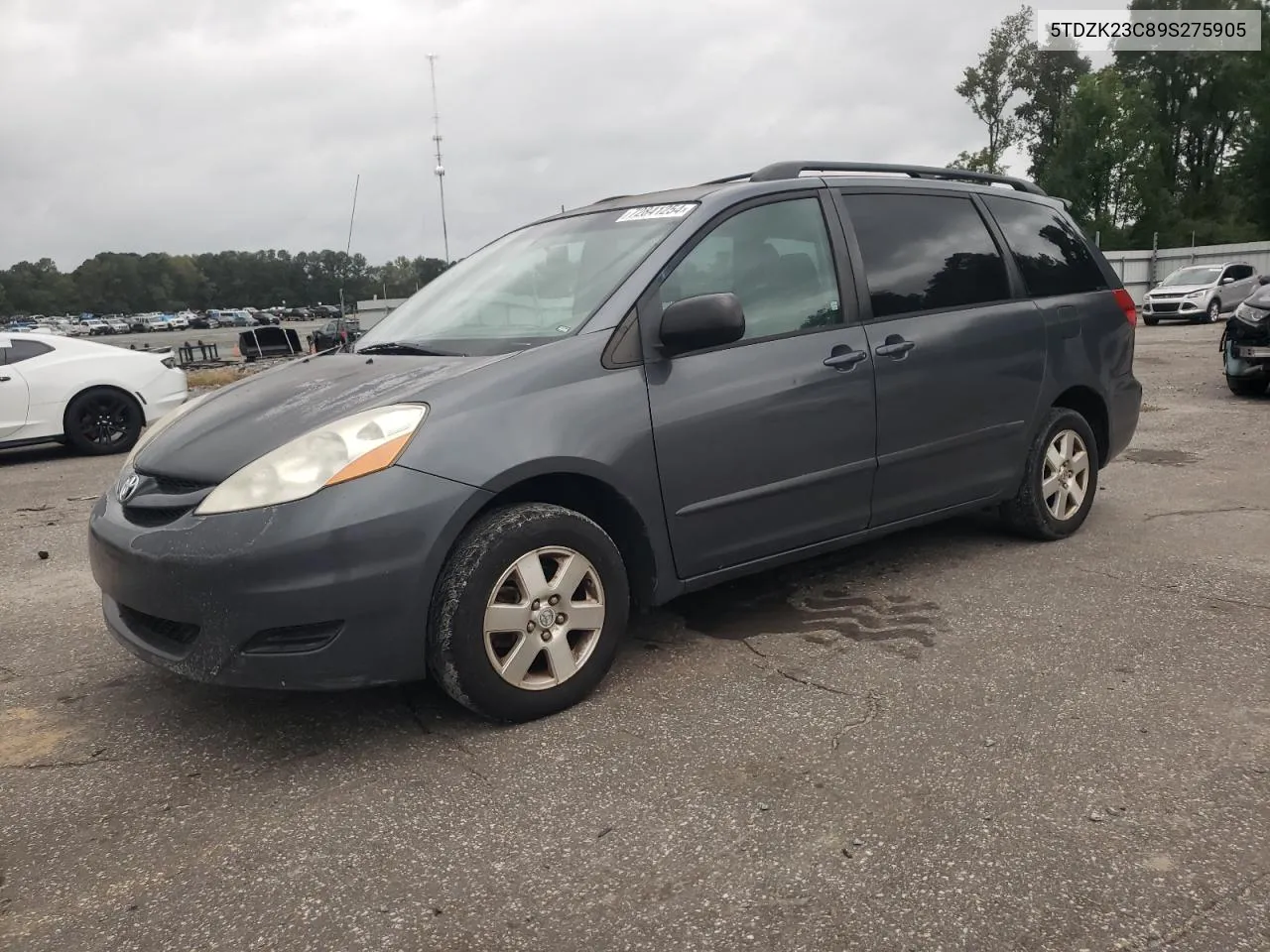 2009 Toyota Sienna Ce VIN: 5TDZK23C89S275905 Lot: 72841254