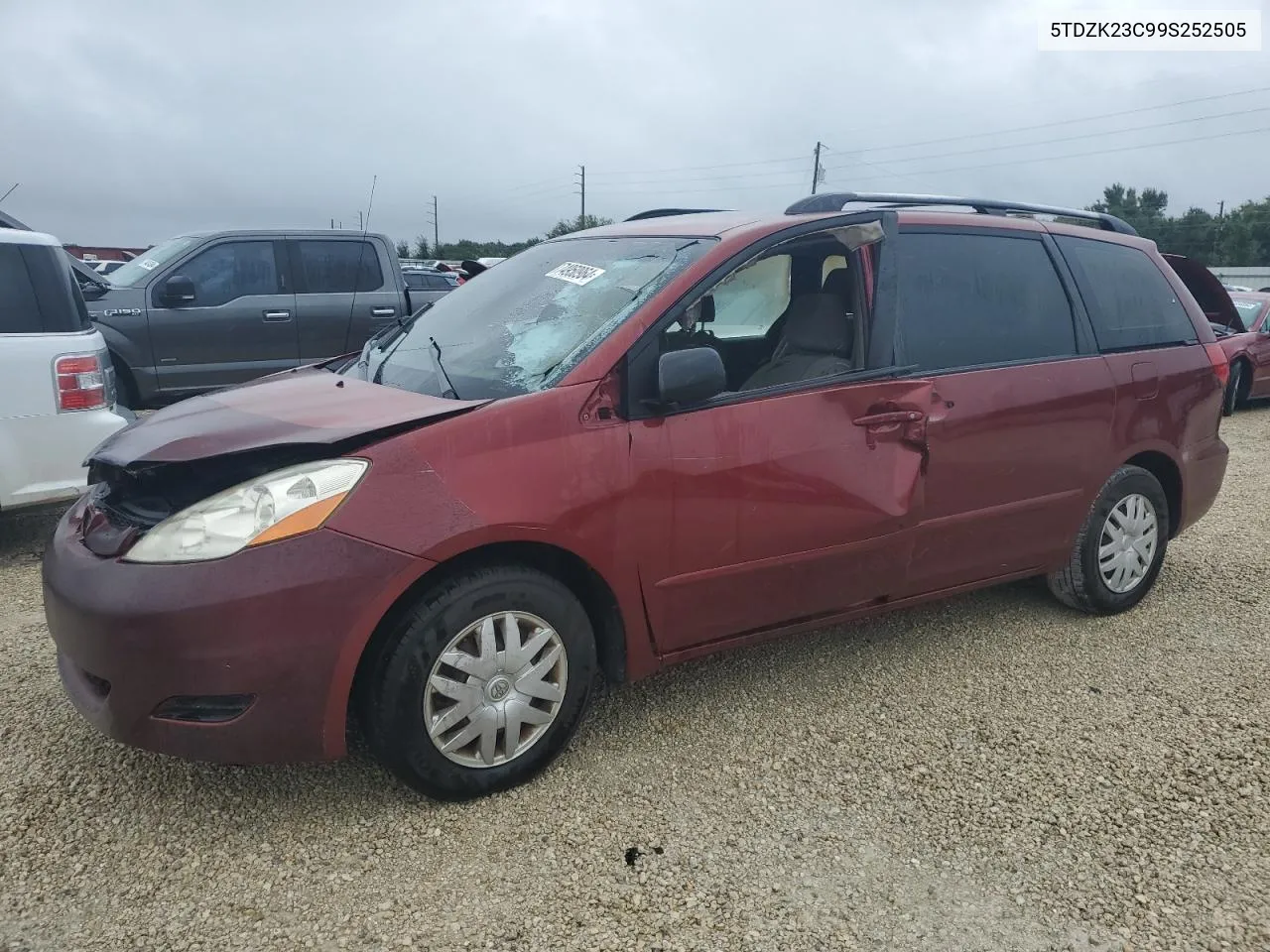 2009 Toyota Sienna Ce VIN: 5TDZK23C99S252505 Lot: 74950964