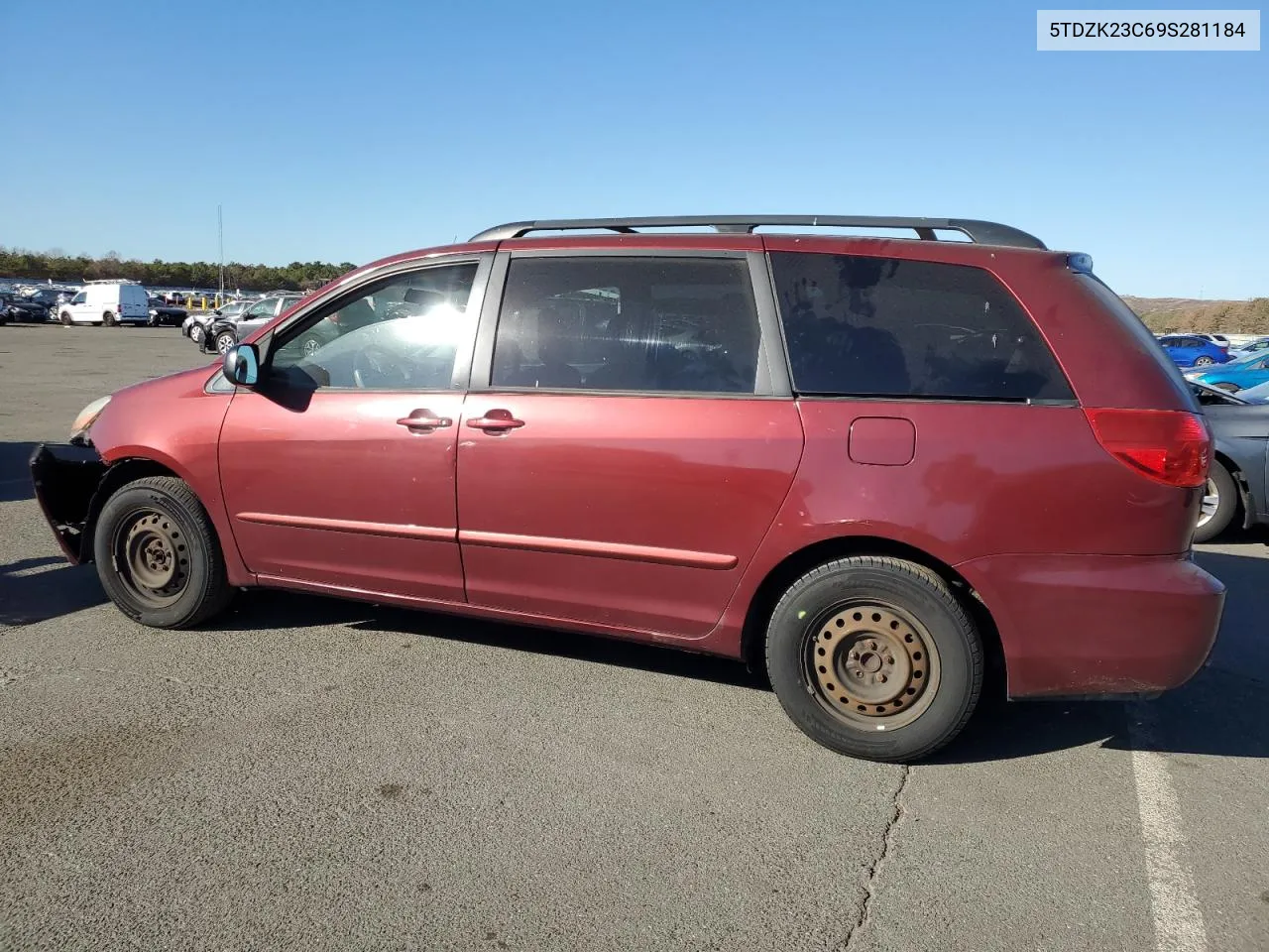 2009 Toyota Sienna Ce VIN: 5TDZK23C69S281184 Lot: 77319774