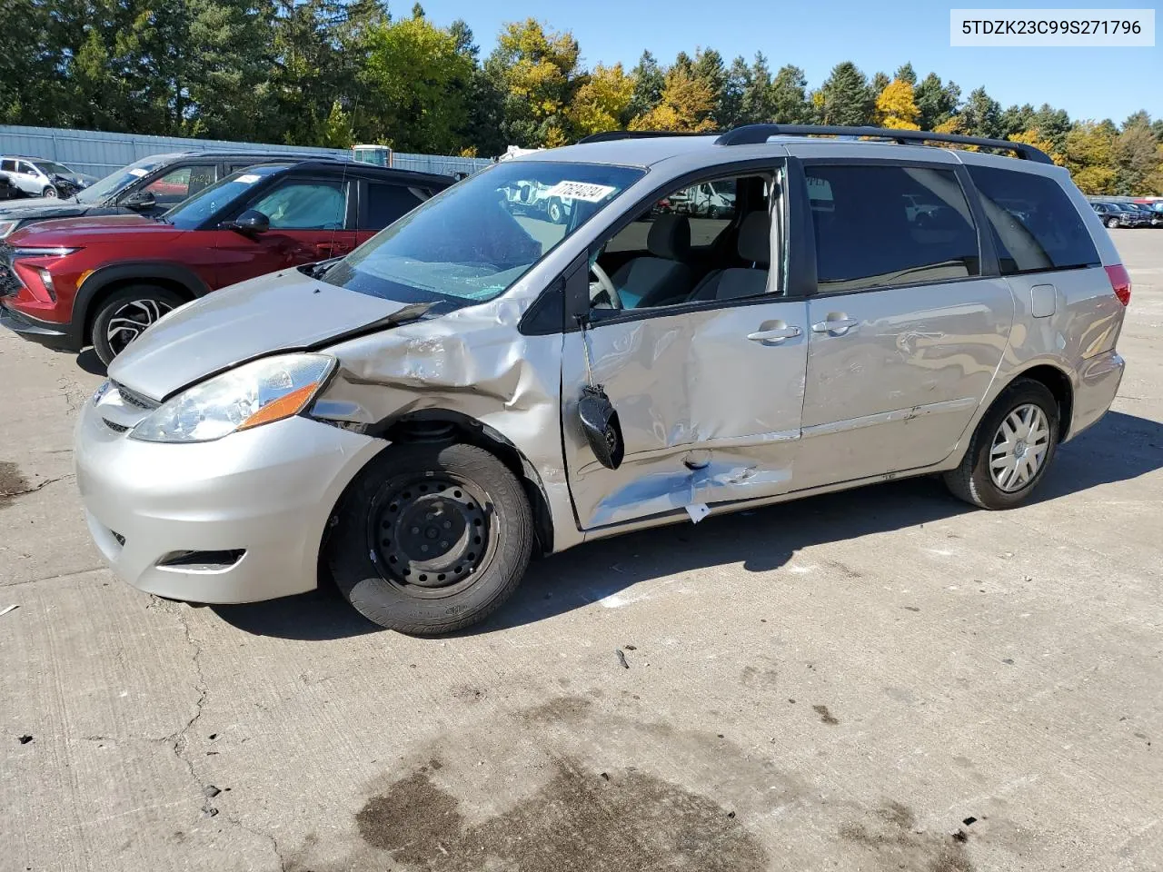 2009 Toyota Sienna Ce VIN: 5TDZK23C99S271796 Lot: 77624034