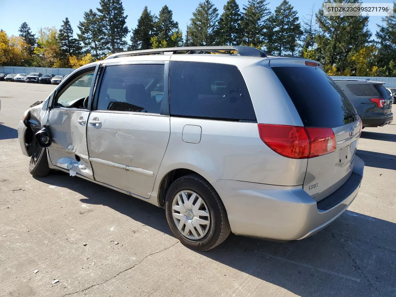 2009 Toyota Sienna Ce VIN: 5TDZK23C99S271796 Lot: 77624034