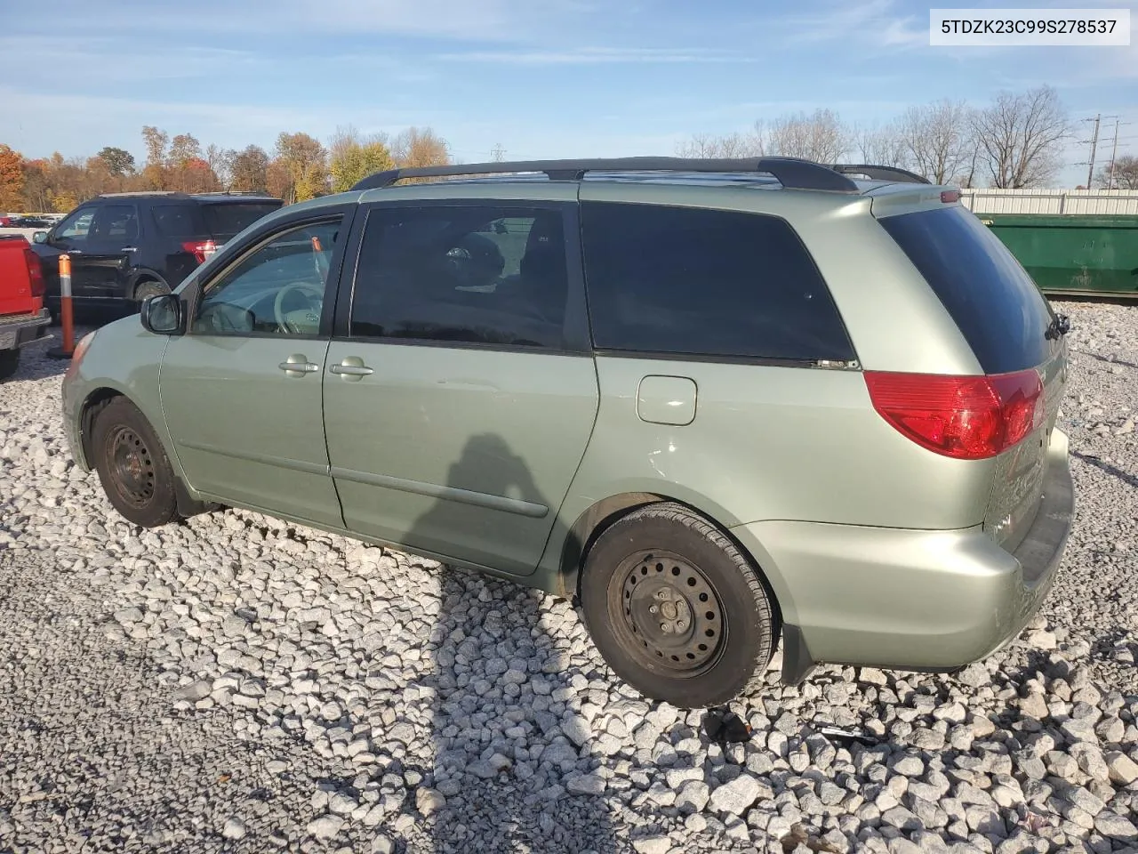 2009 Toyota Sienna Ce VIN: 5TDZK23C99S278537 Lot: 77882774