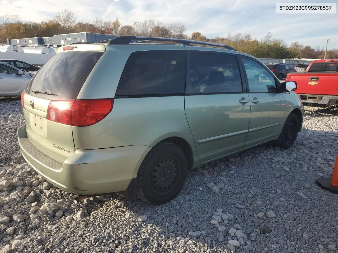 2009 Toyota Sienna Ce VIN: 5TDZK23C99S278537 Lot: 77882774