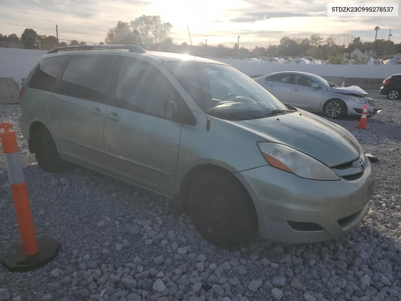 2009 Toyota Sienna Ce VIN: 5TDZK23C99S278537 Lot: 77882774