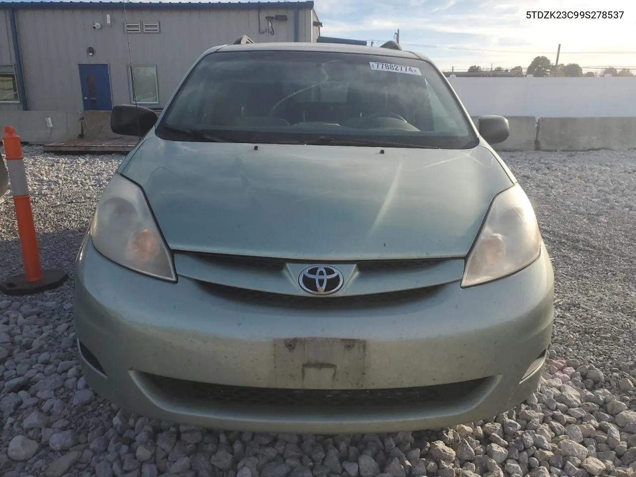 2009 Toyota Sienna Ce VIN: 5TDZK23C99S278537 Lot: 77882774