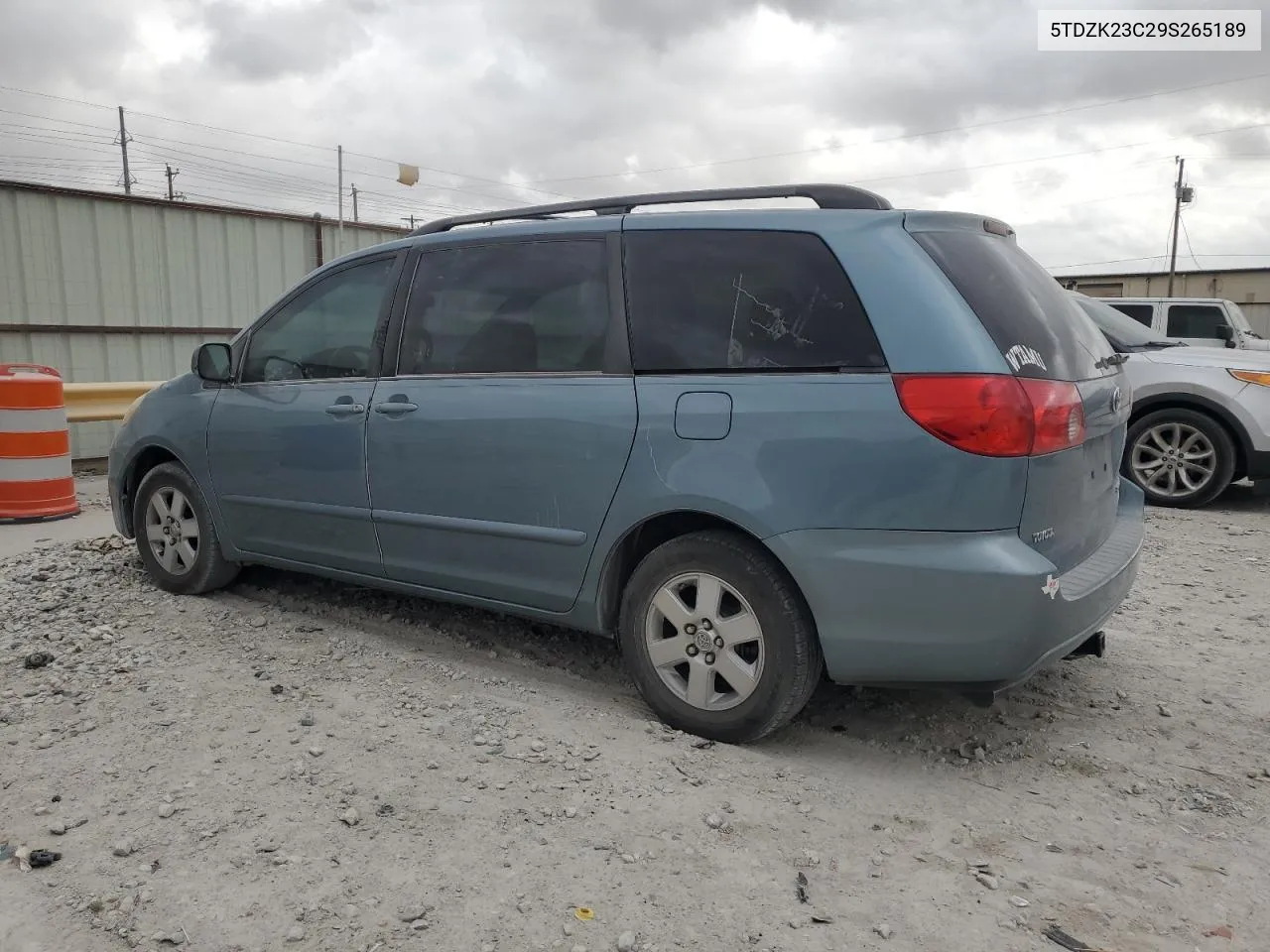 2009 Toyota Sienna Ce VIN: 5TDZK23C29S265189 Lot: 78528004