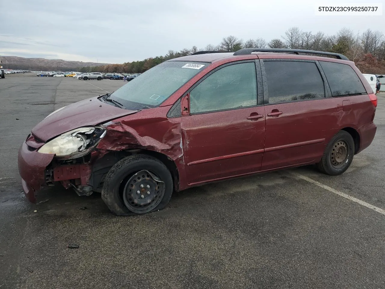 2009 Toyota Sienna Ce VIN: 5TDZK23C99S250737 Lot: 78658684