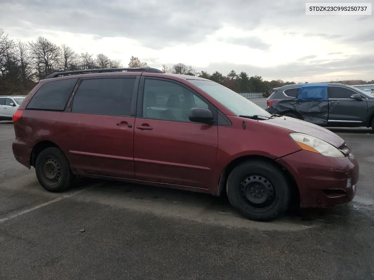 2009 Toyota Sienna Ce VIN: 5TDZK23C99S250737 Lot: 78658684