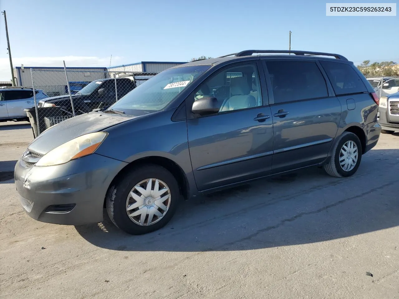 2009 Toyota Sienna Ce VIN: 5TDZK23C59S263243 Lot: 78872044