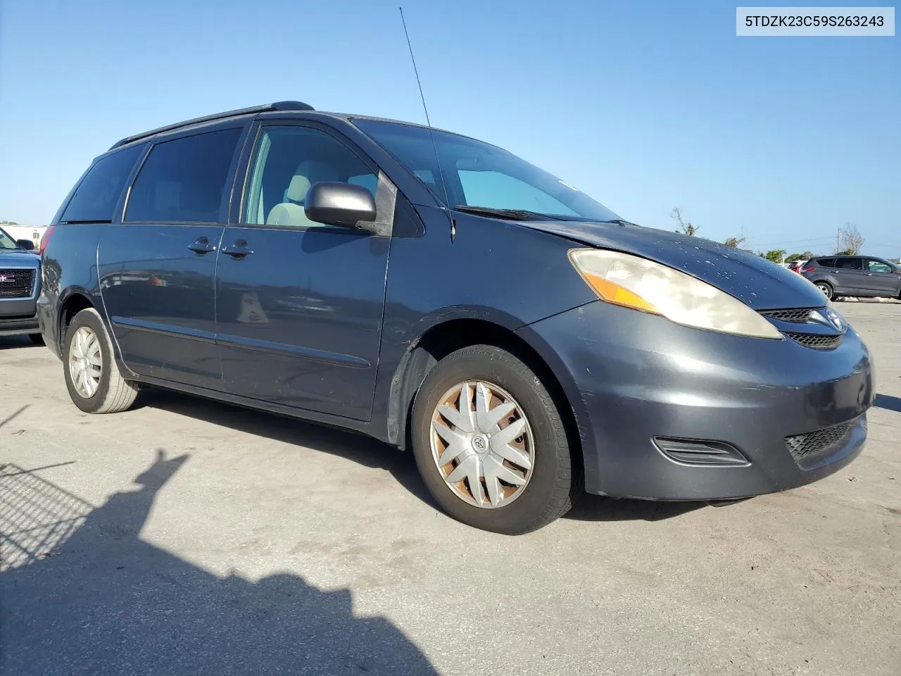 2009 Toyota Sienna Ce VIN: 5TDZK23C59S263243 Lot: 78872044