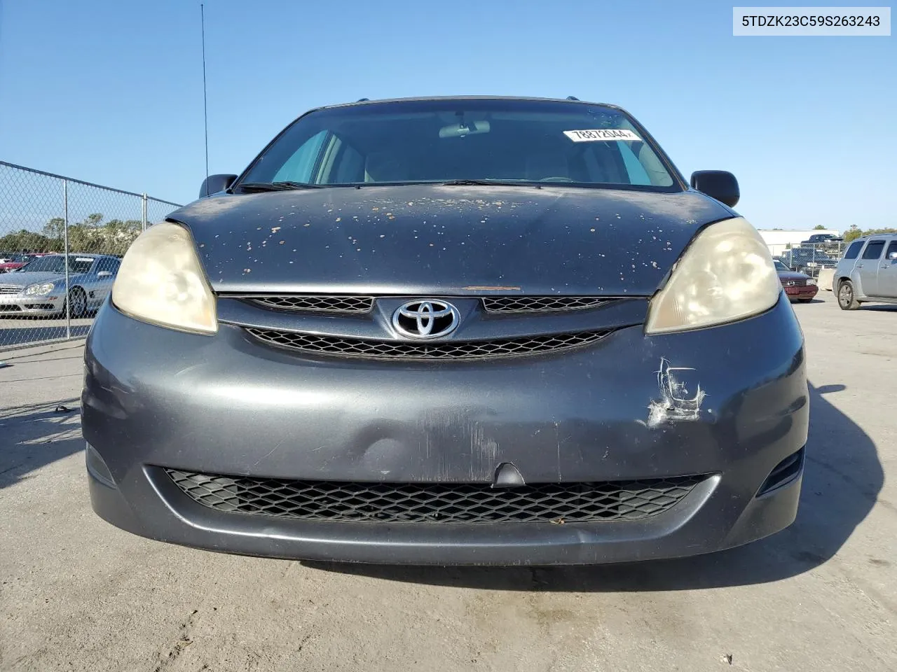 2009 Toyota Sienna Ce VIN: 5TDZK23C59S263243 Lot: 78872044