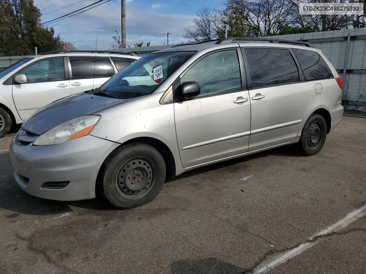 2009 Toyota Sienna Ce VIN: 5TDZK23C49S278333 Lot: 78961964