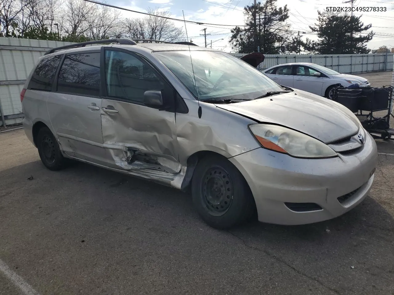 2009 Toyota Sienna Ce VIN: 5TDZK23C49S278333 Lot: 78961964