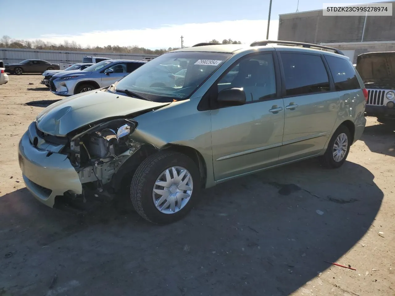 2009 Toyota Sienna Ce VIN: 5TDZK23C99S278974 Lot: 79902954