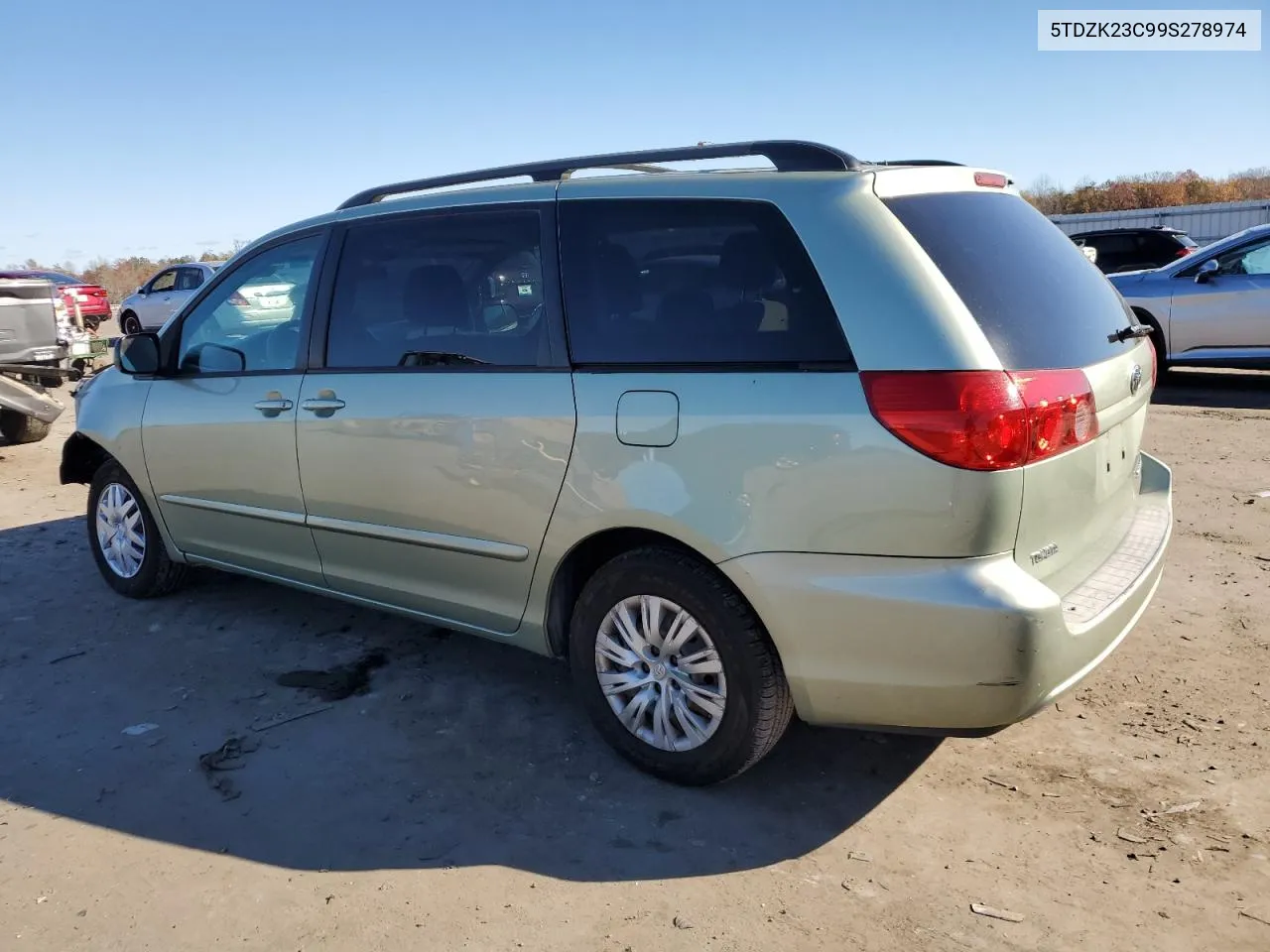 2009 Toyota Sienna Ce VIN: 5TDZK23C99S278974 Lot: 79902954