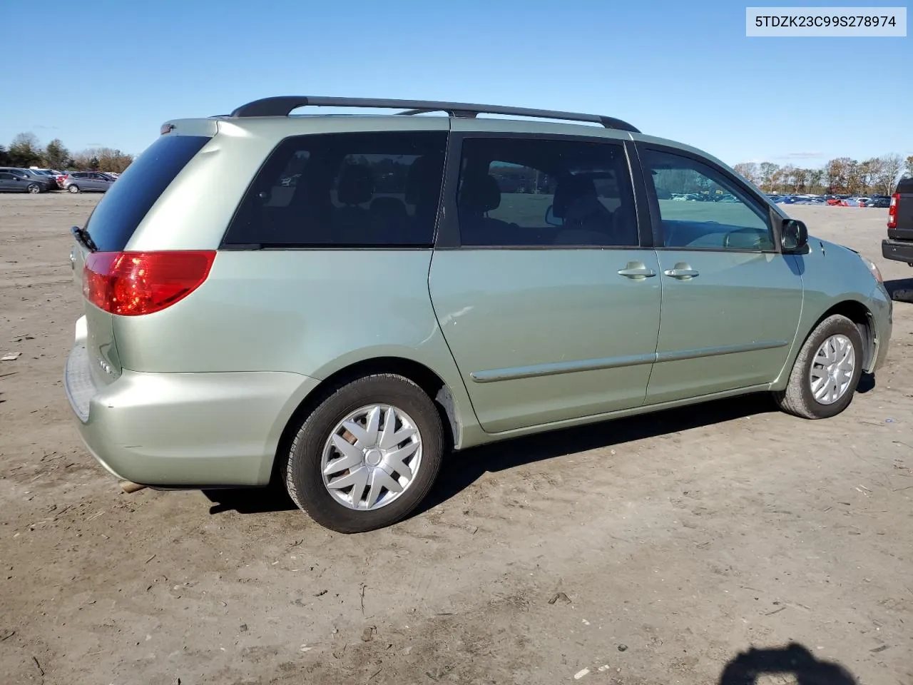 2009 Toyota Sienna Ce VIN: 5TDZK23C99S278974 Lot: 79902954