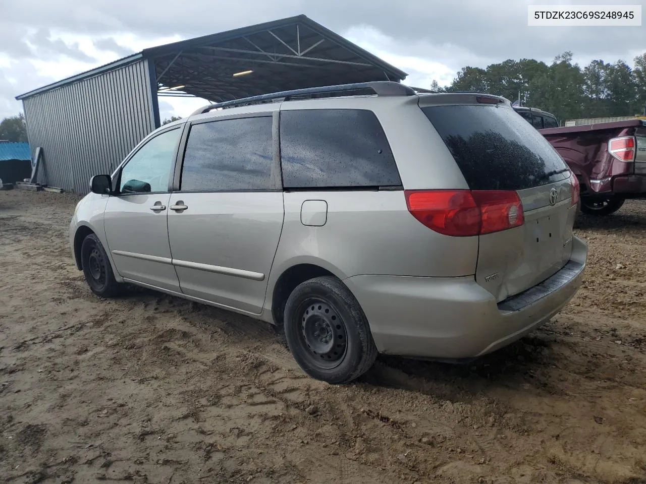 2009 Toyota Sienna Ce VIN: 5TDZK23C69S248945 Lot: 79904314