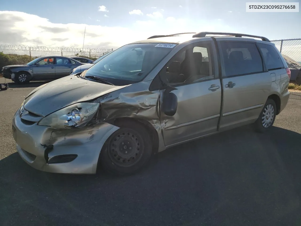 2009 Toyota Sienna Ce VIN: 5TDZK23C09S276658 Lot: 80310214