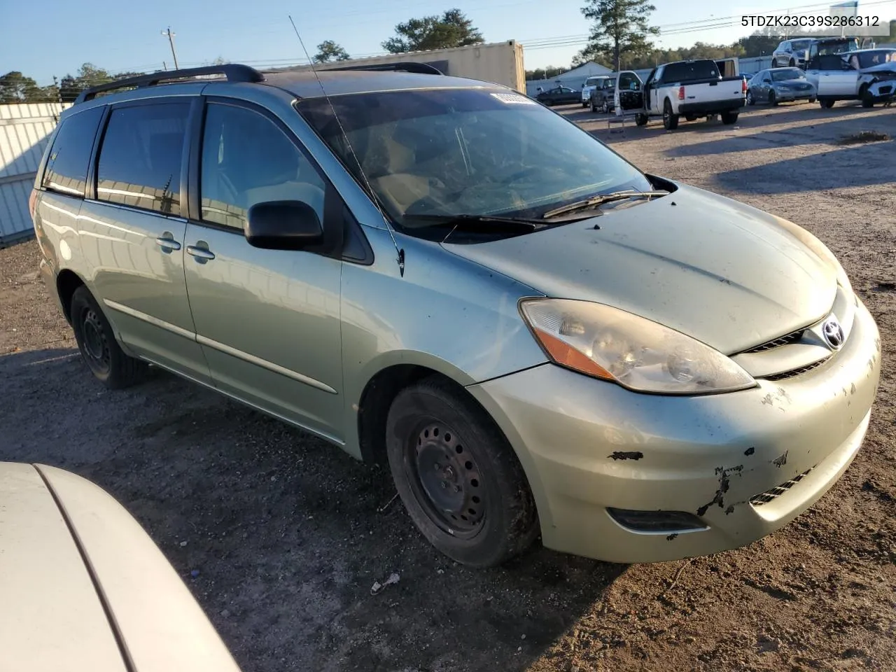 2009 Toyota Sienna Ce VIN: 5TDZK23C39S286312 Lot: 80502974