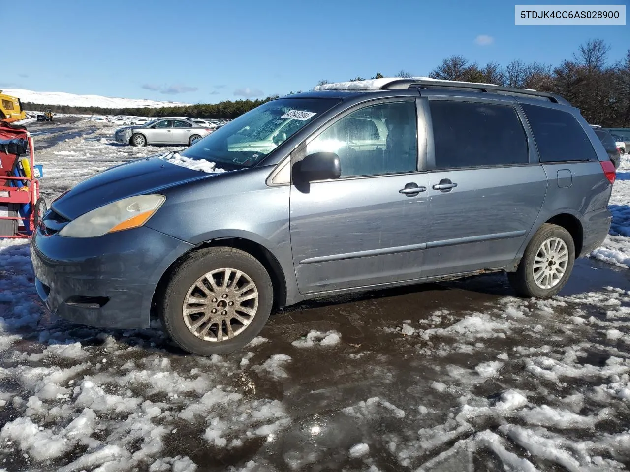 2010 Toyota Sienna Le VIN: 5TDJK4CC6AS028900 Lot: 42643394