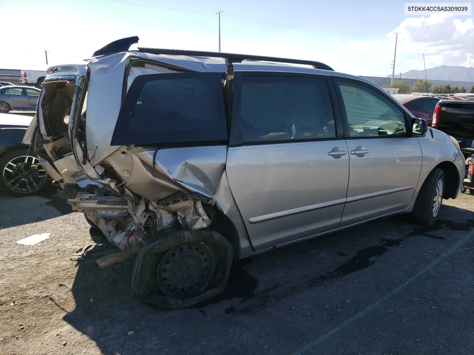 2010 Toyota Sienna Ce VIN: 5TDKK4CC5AS309039 Lot: 60168744