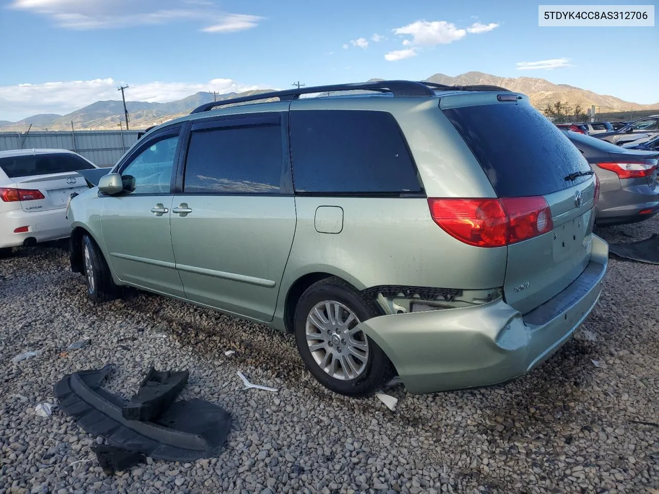 2010 Toyota Sienna Xle VIN: 5TDYK4CC8AS312706 Lot: 68749594