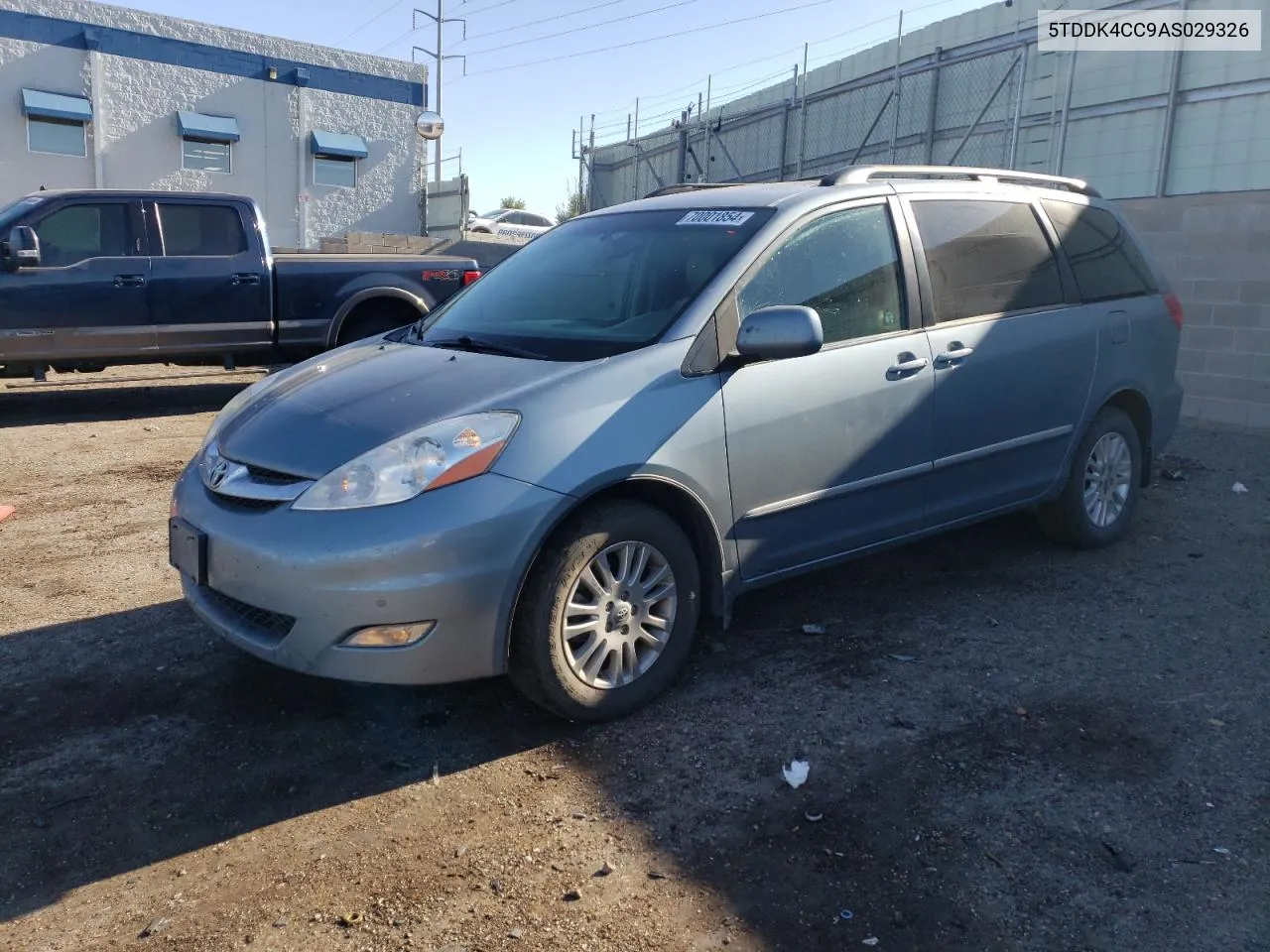 2010 Toyota Sienna Xle VIN: 5TDDK4CC9AS029326 Lot: 70001854