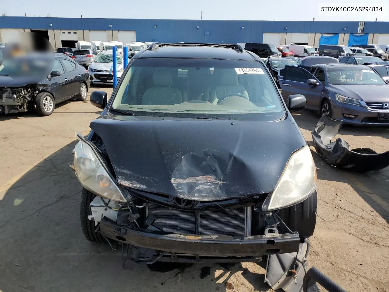 2010 Toyota Sienna Xle VIN: 5TDYK4CC2AS294834 Lot: 71064784