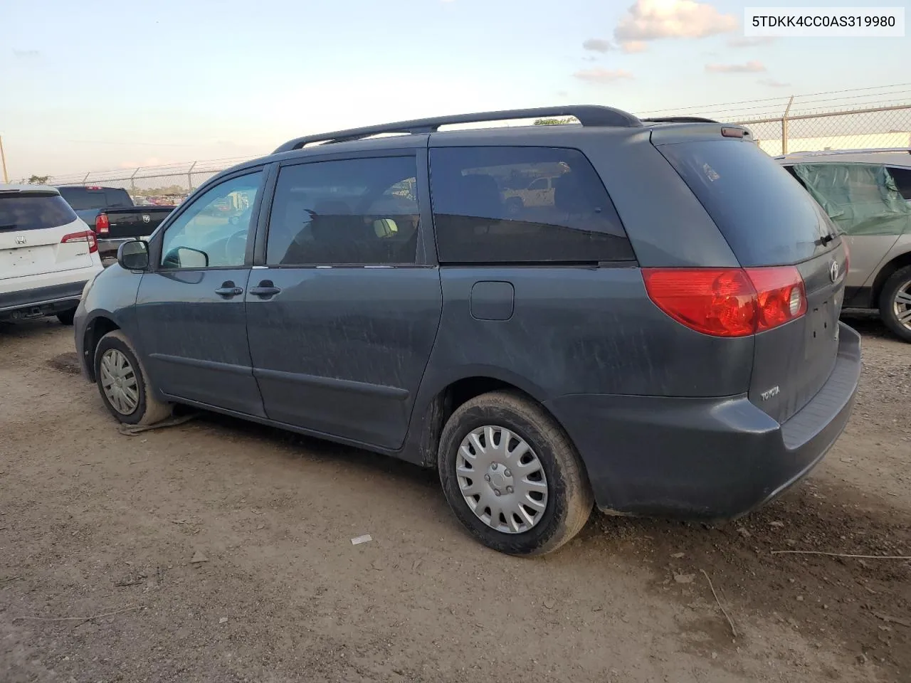 2010 Toyota Sienna Ce VIN: 5TDKK4CC0AS319980 Lot: 71249884