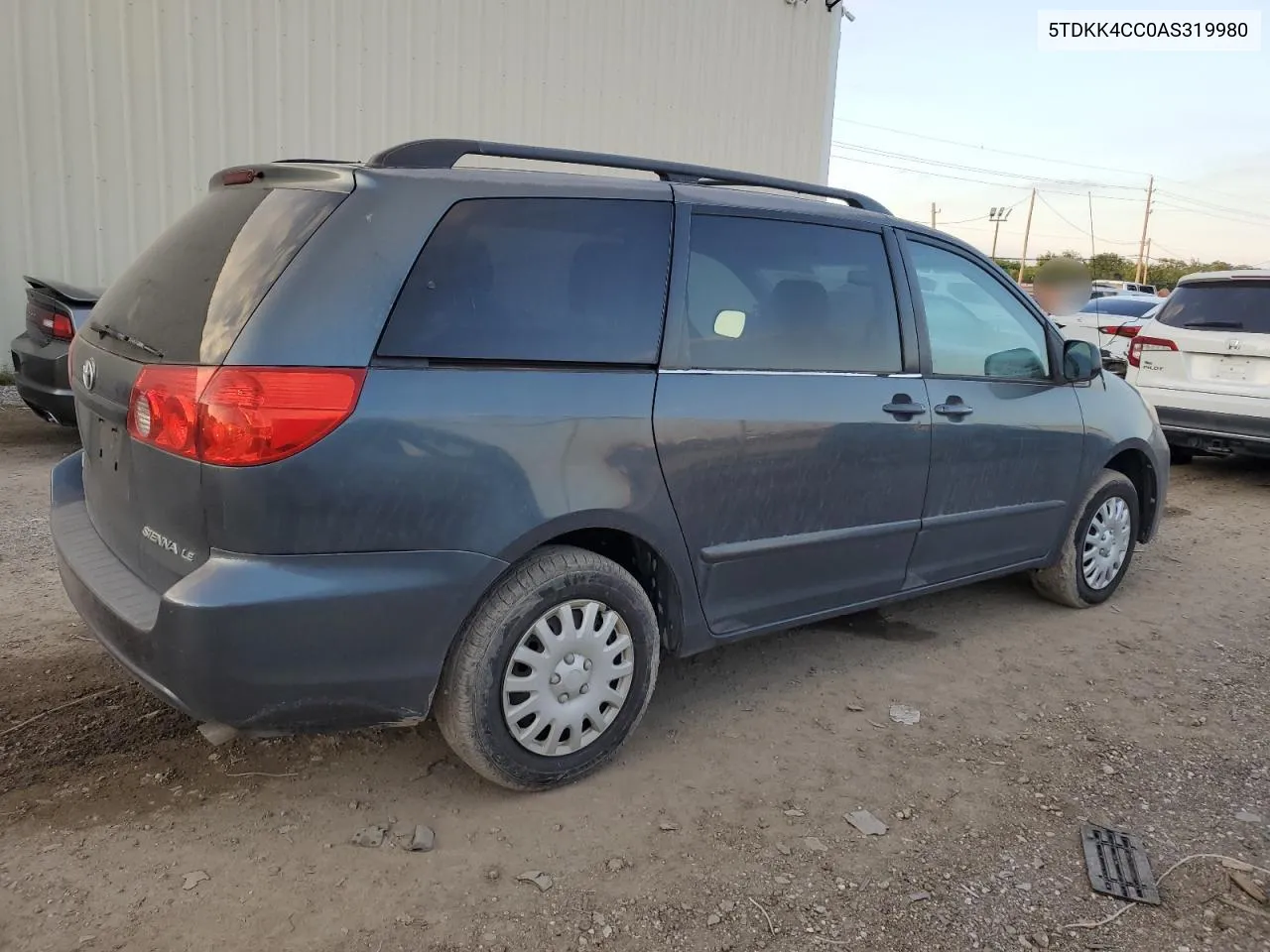 2010 Toyota Sienna Ce VIN: 5TDKK4CC0AS319980 Lot: 71249884