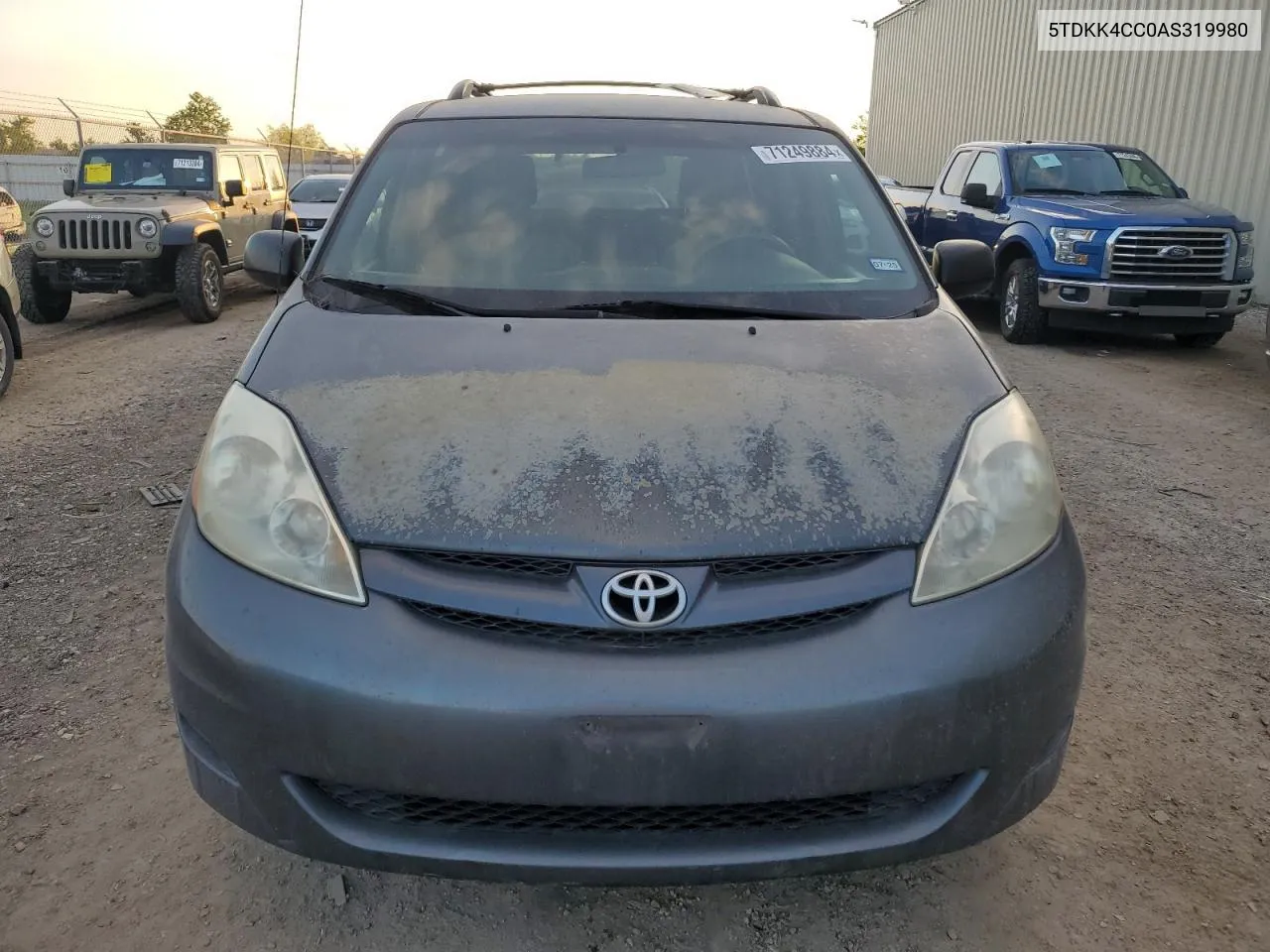 2010 Toyota Sienna Ce VIN: 5TDKK4CC0AS319980 Lot: 71249884