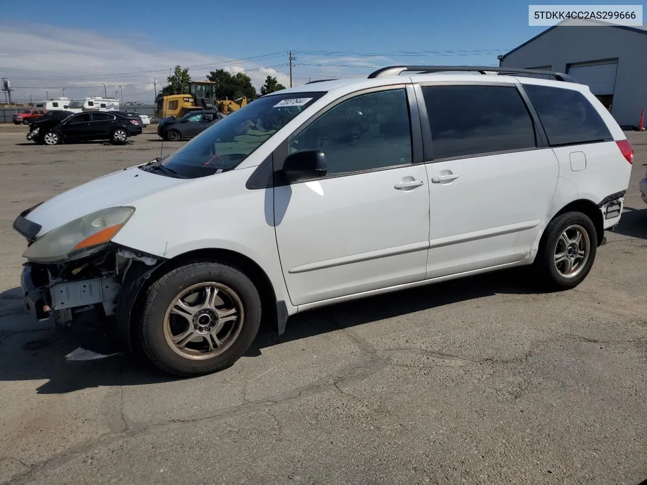 2010 Toyota Sienna Ce VIN: 5TDKK4CC2AS299666 Lot: 72037644