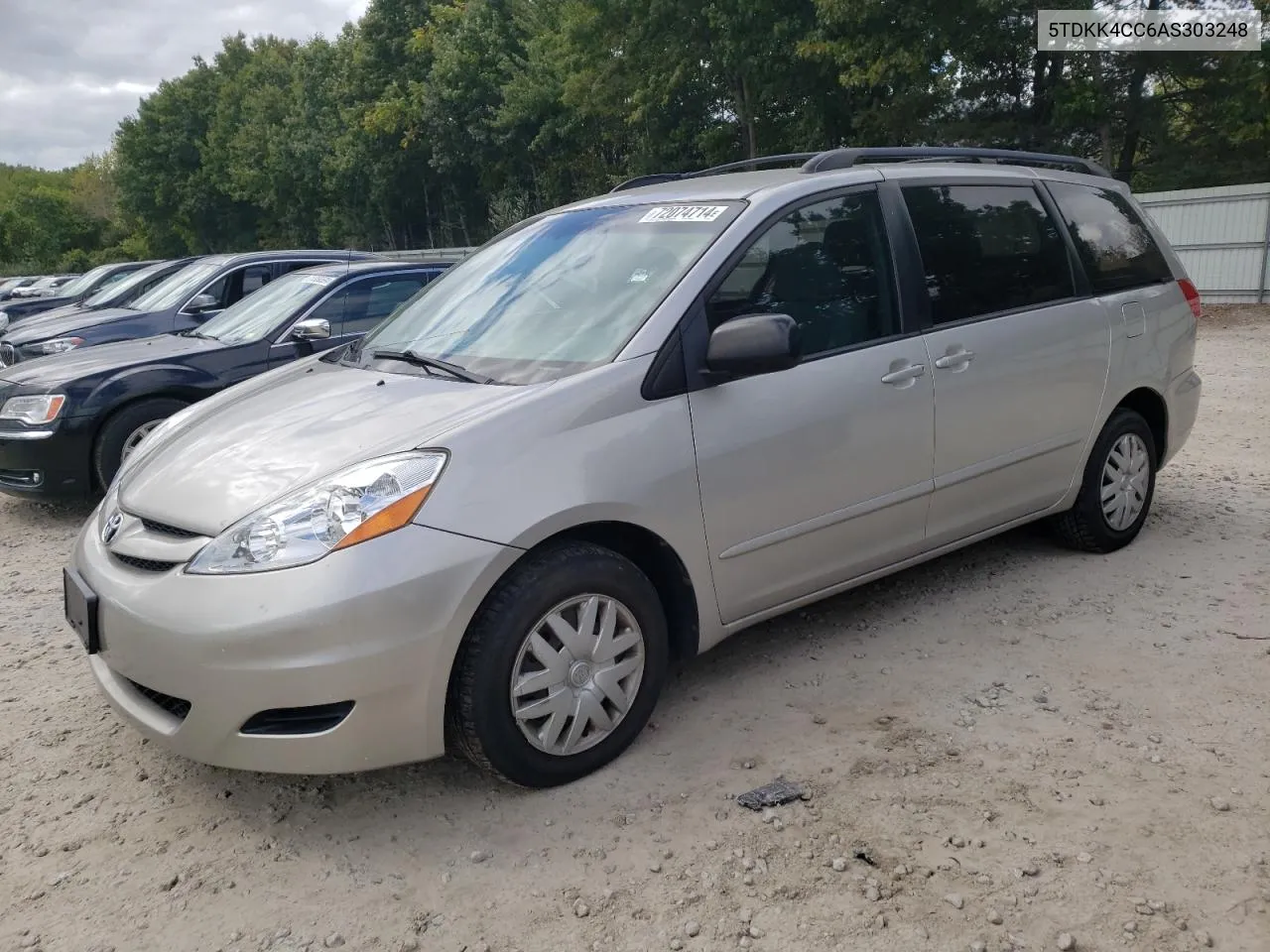 2010 Toyota Sienna Ce VIN: 5TDKK4CC6AS303248 Lot: 72074714