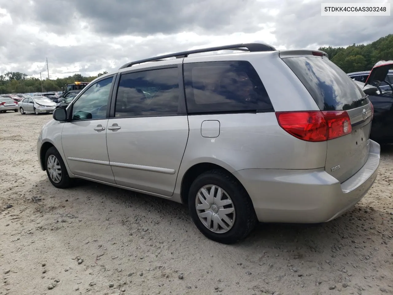 2010 Toyota Sienna Ce VIN: 5TDKK4CC6AS303248 Lot: 72074714