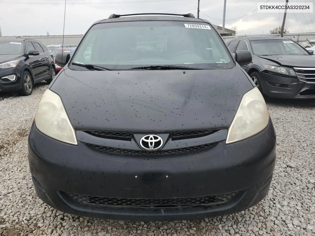 2010 Toyota Sienna Ce VIN: 5TDKK4CC3AS320234 Lot: 72859314