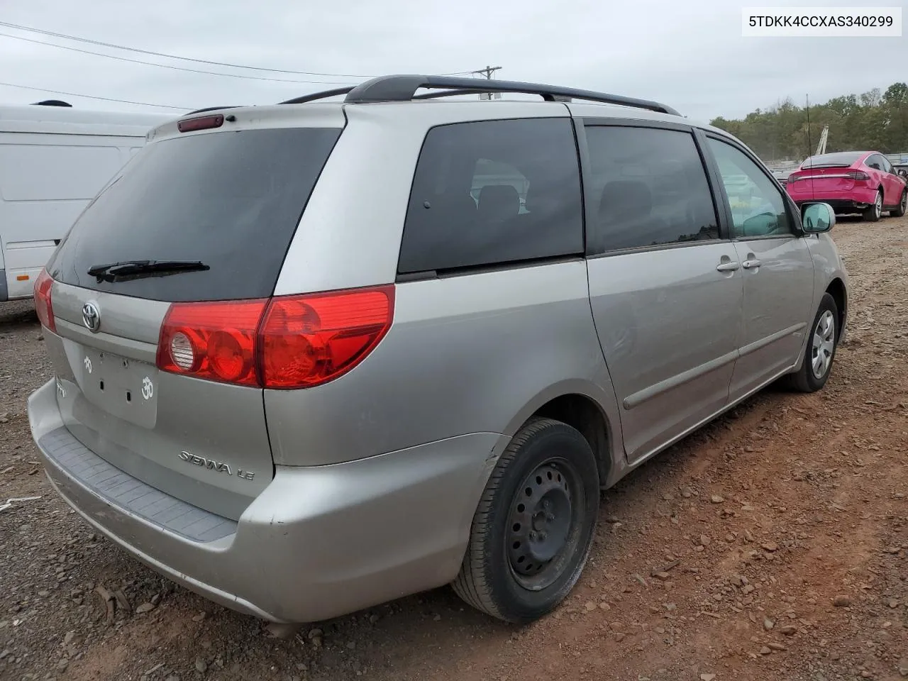 2010 Toyota Sienna Ce VIN: 5TDKK4CCXAS340299 Lot: 73001444