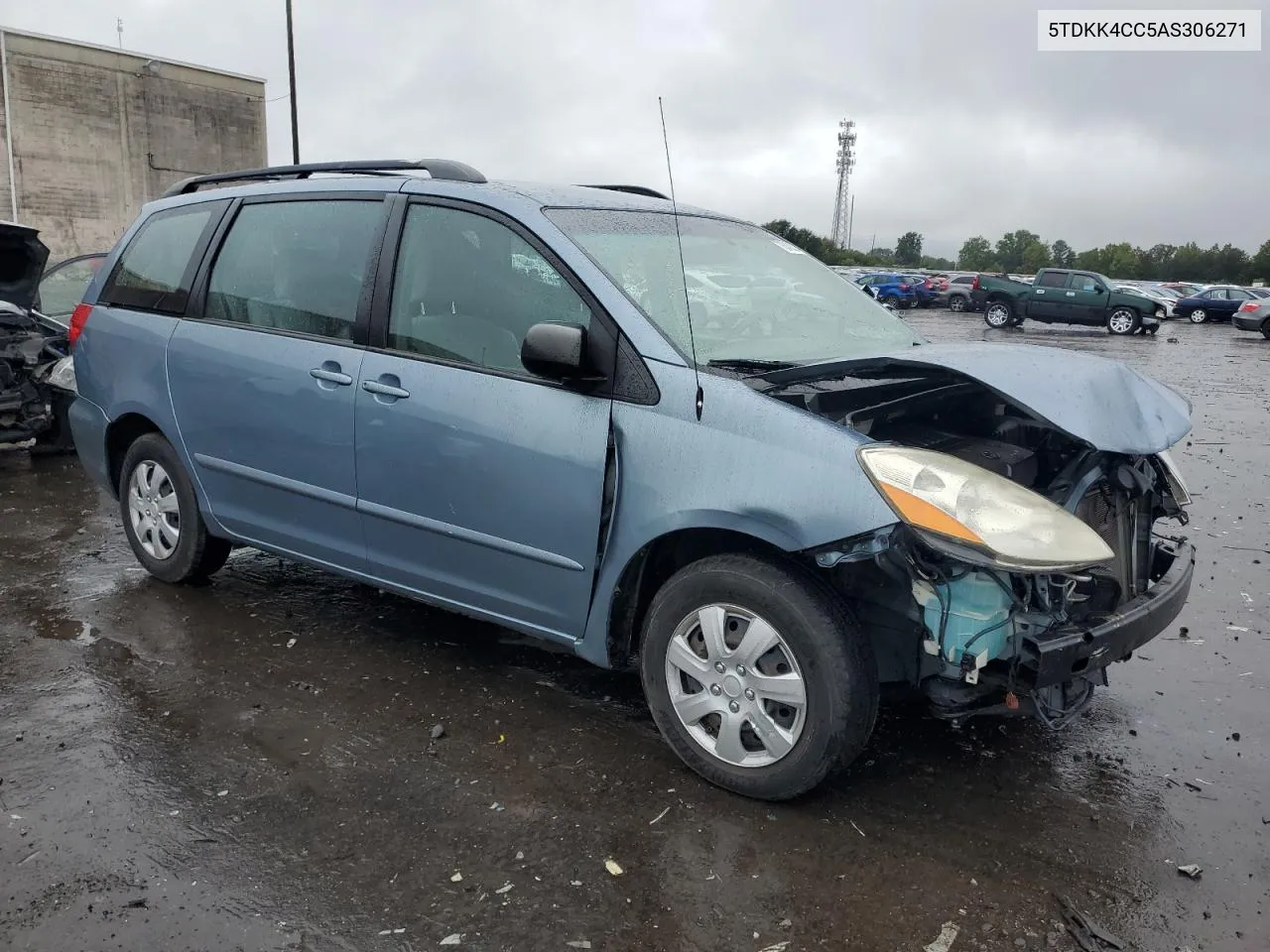 2010 Toyota Sienna Ce VIN: 5TDKK4CC5AS306271 Lot: 73543034